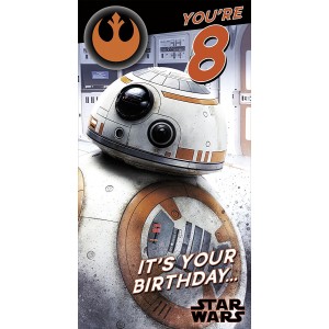 Поздравительная открытка Star Wars The Last Jedi 8 со значком